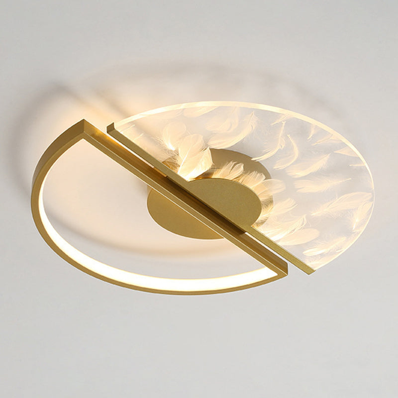 Round Flush Light Fixtures Eenvoud Acryl Plafond Light Fixtures voor Slaapkamer