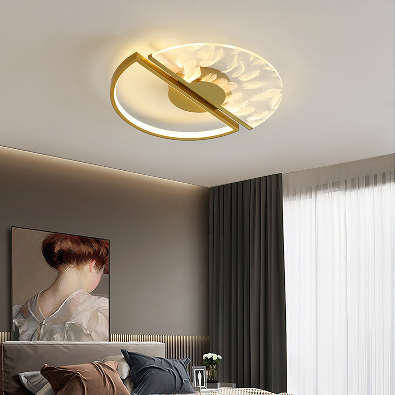 Round Flush Light Fixtures Eenvoud Acryl Plafond Light Fixtures voor Slaapkamer