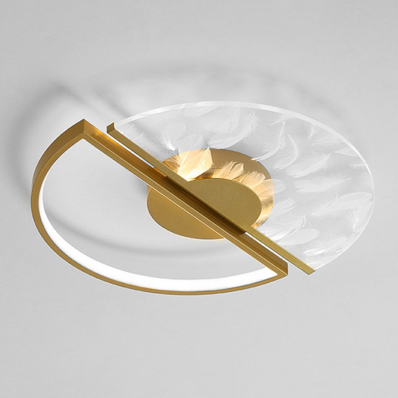 Round Flush Light Fixtures Eenvoud Acryl Plafond Light Fixtures voor Slaapkamer