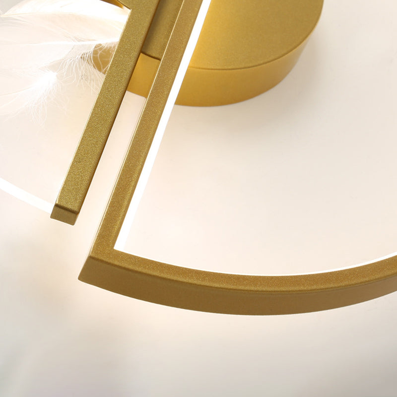 Round Flush Light Fixtures Eenvoud Acryl Plafond Light Fixtures voor Slaapkamer