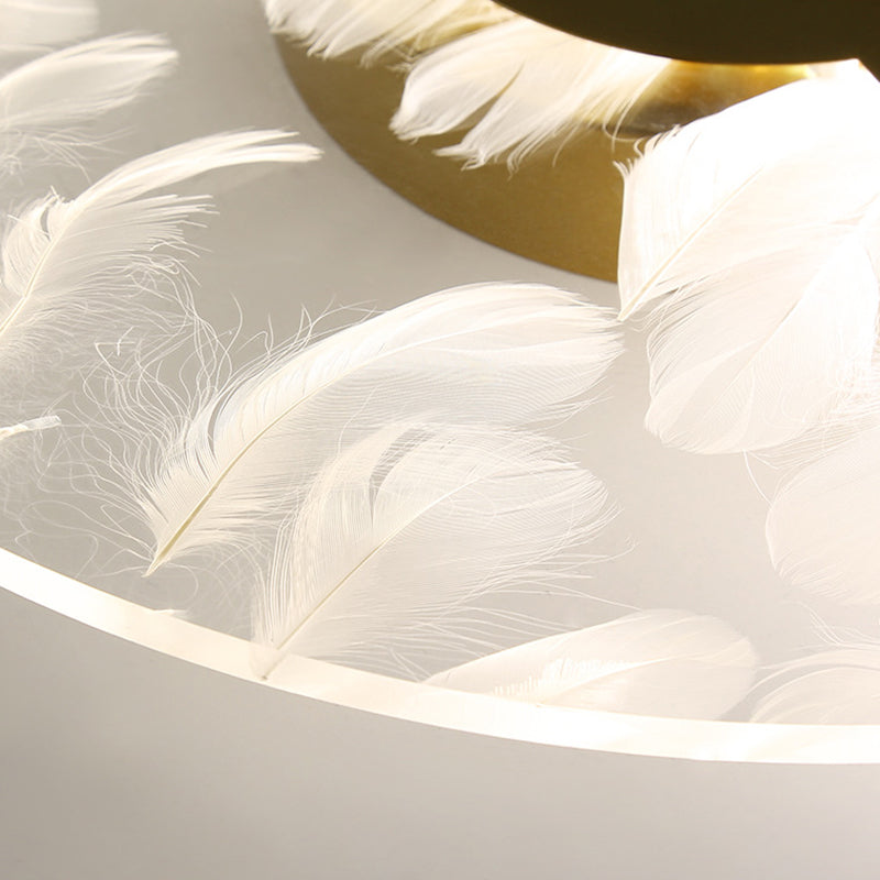 Round Flush Light Fixtures Eenvoud Acryl Plafond Light Fixtures voor Slaapkamer