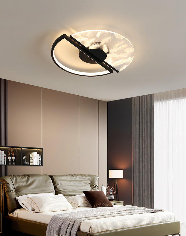 Round Flush Light Fixtures Eenvoud Acryl Plafond Light Fixtures voor Slaapkamer