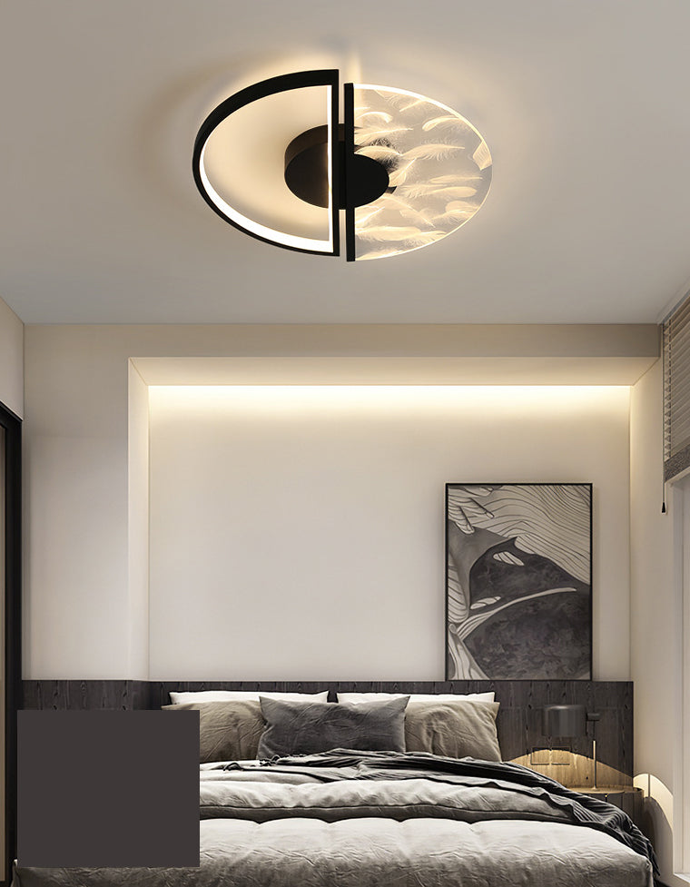 Round Flush Light Fixtures Eenvoud Acryl Plafond Light Fixtures voor Slaapkamer