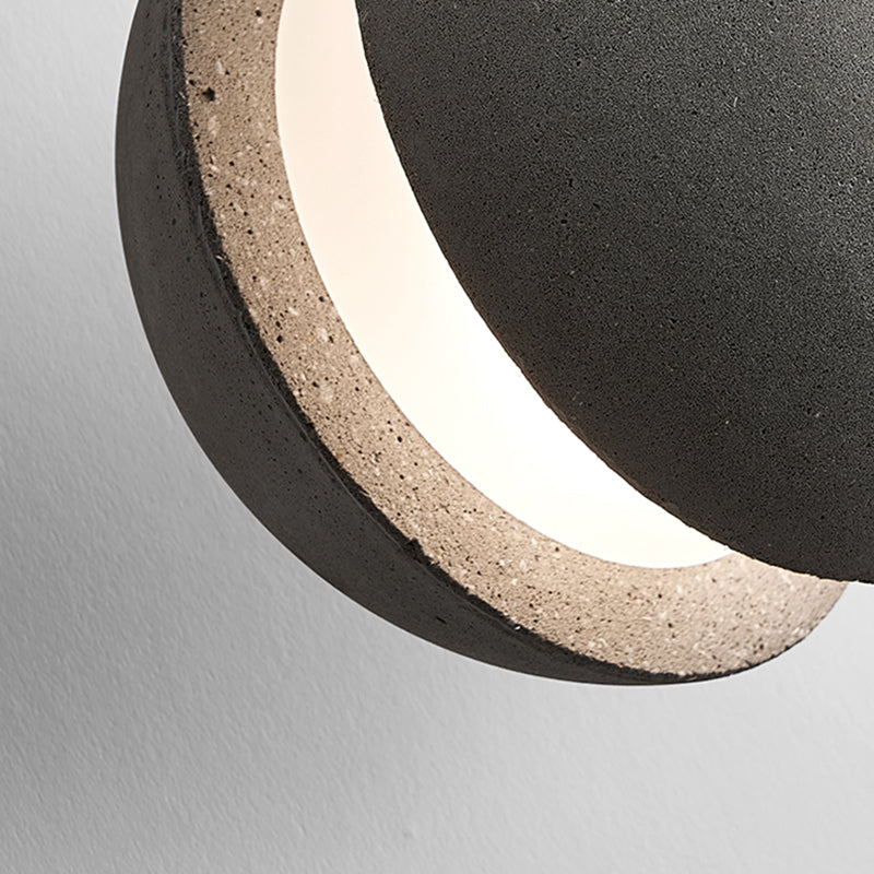 Modern Simplicity Round Ceiling Chandelier Cement Hanging Light for Living Room