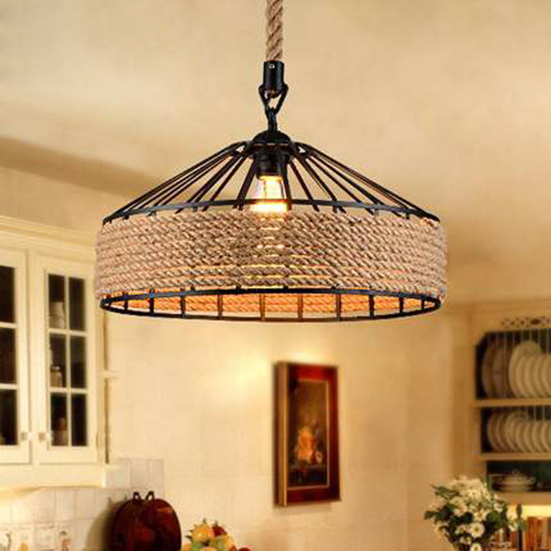 1 luminaire de pendaison de suspension conique