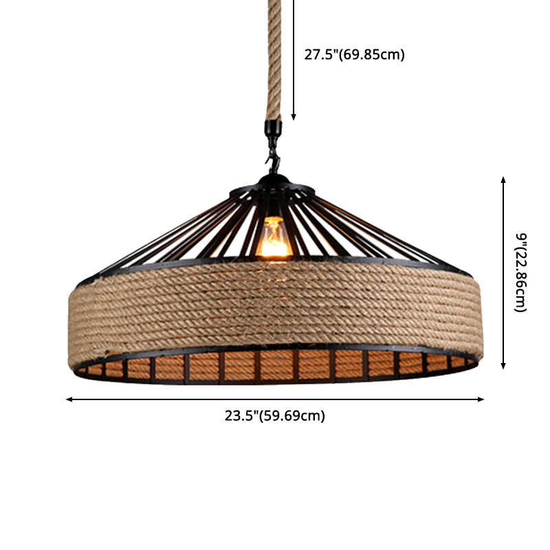 1 luminaire de pendaison de suspension conique