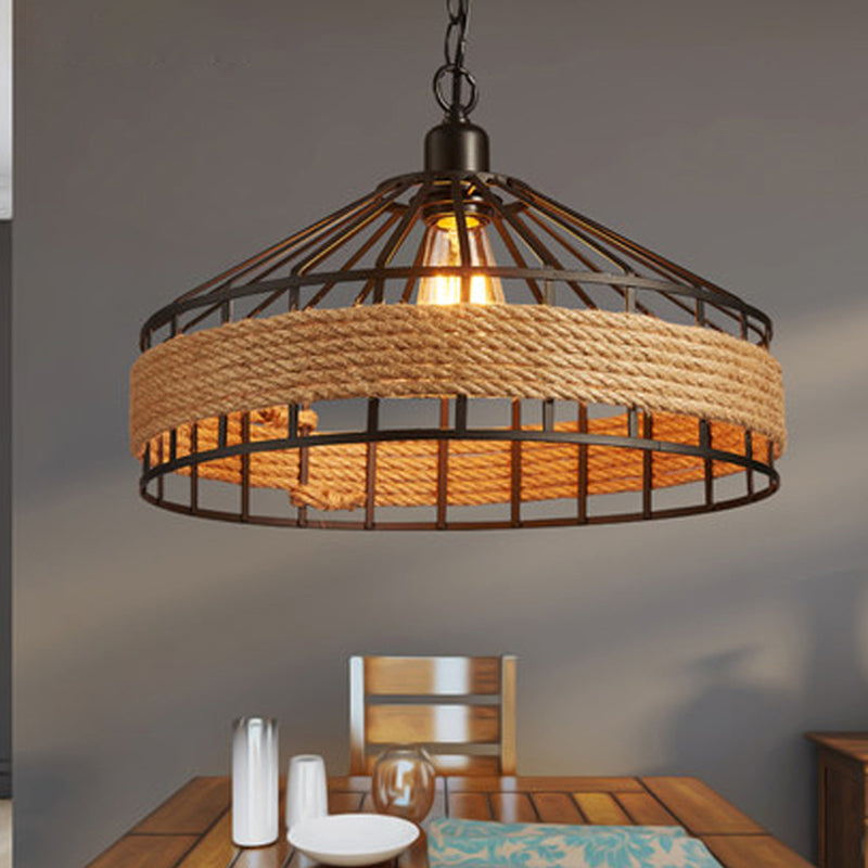 1 luminaire de pendaison de suspension conique