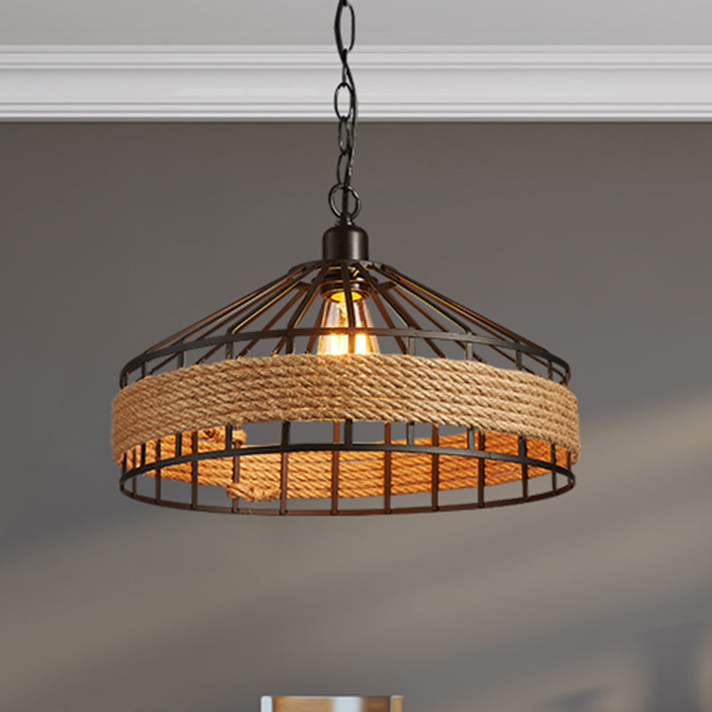 1 luminaire de pendaison de suspension conique