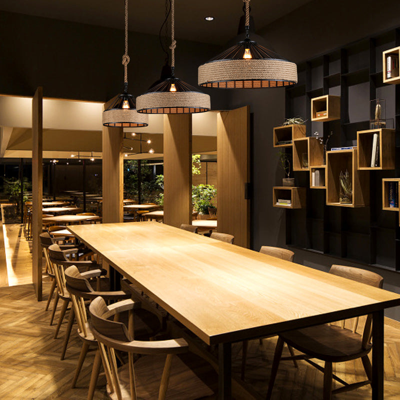 1 luminaire de pendaison de suspension conique