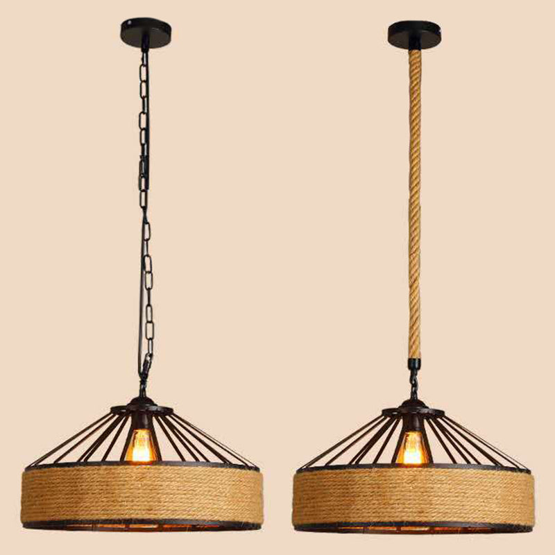 1 luminaire de pendaison de suspension conique