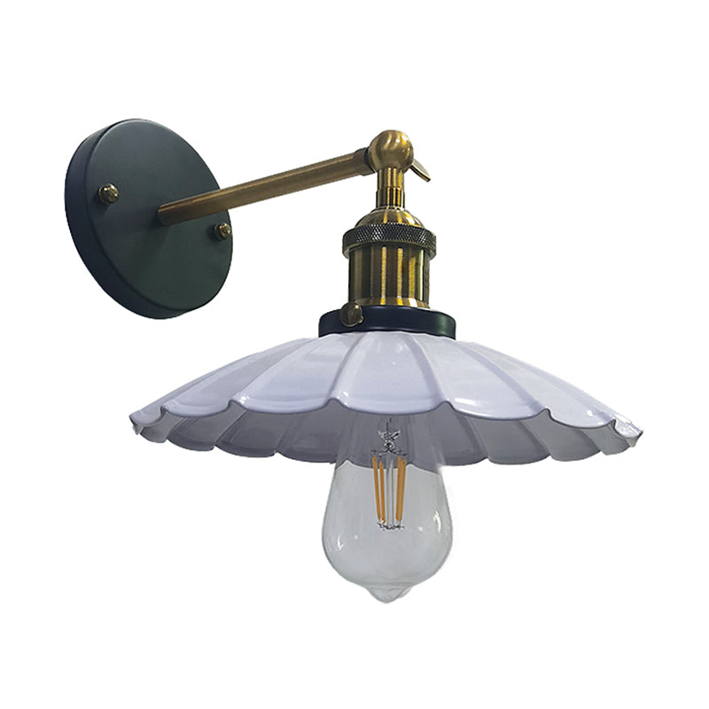 Flared Wall Montierte Lampen Vintage Industrial Metall Wandleuchten Beleuchtungskörper für den Innenhof