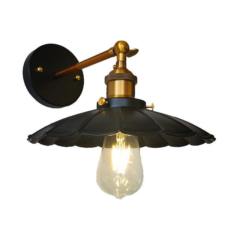 Flared Wall Montierte Lampen Vintage Industrial Metall Wandleuchten Beleuchtungskörper für den Innenhof