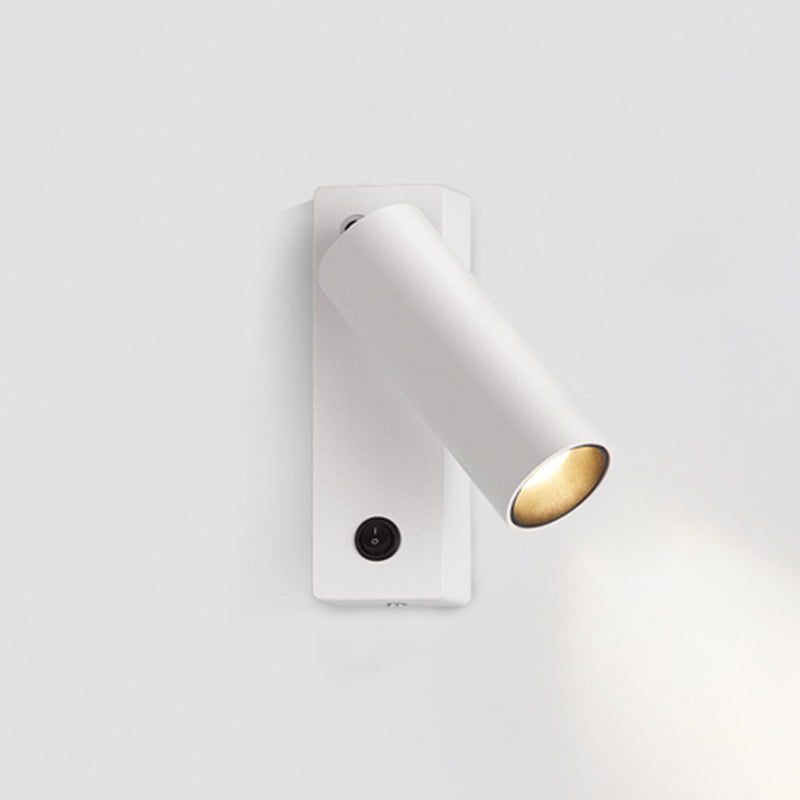 Lámpara de pared rectangular de aluminio de lectura de LED minimalista moderno con sombra acrílica