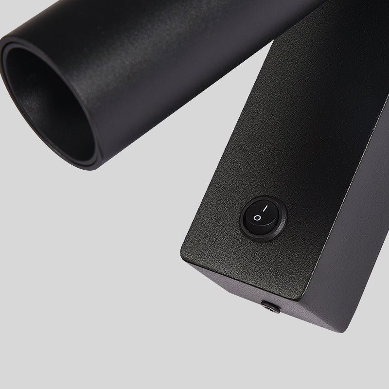 Lámpara de pared rectangular de aluminio de lectura de LED minimalista moderno con sombra acrílica