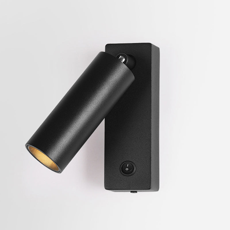 Lámpara de pared rectangular de aluminio de lectura de LED minimalista moderno con sombra acrílica