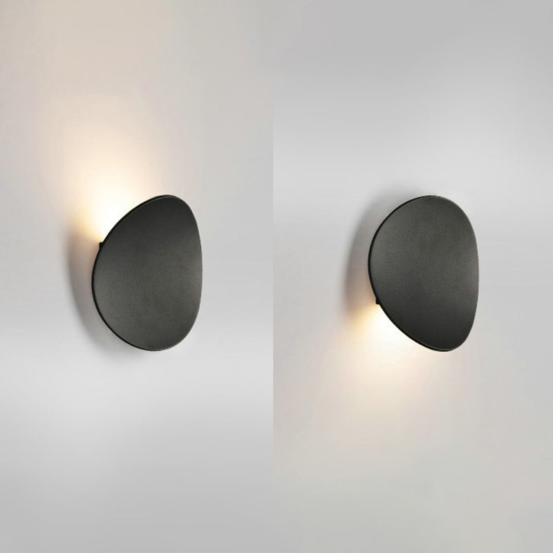 Iluminación de matrícula de pared sombreada Fixtura de iluminación de pared LED de metal contemporánea para dormitorio