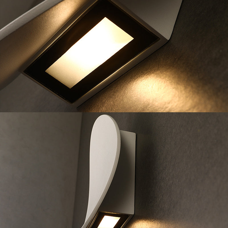 Illuminazione a parete ombreggiata per illuminazione da parete in metallo in metallo a led in metallo per camera da letto