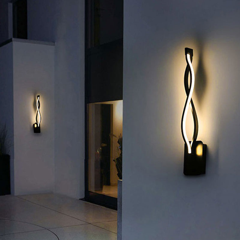 Ayuda de lámpara LED de estilo nórdico accesorio de iluminación de pared giro con sombra de metal