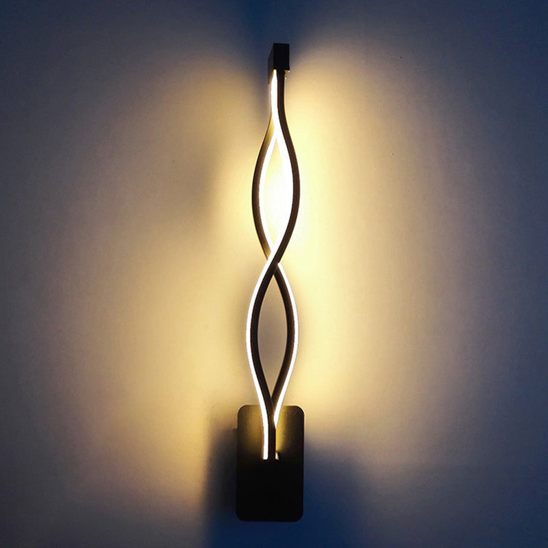 Ayuda de lámpara LED de estilo nórdico accesorio de iluminación de pared giro con sombra de metal