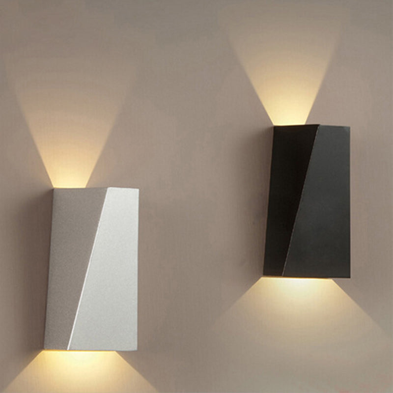 Geometrische metalen wand SCONCE LICHTING MODERNE STIJL LED MULT MOETEN LICHTBEELDING