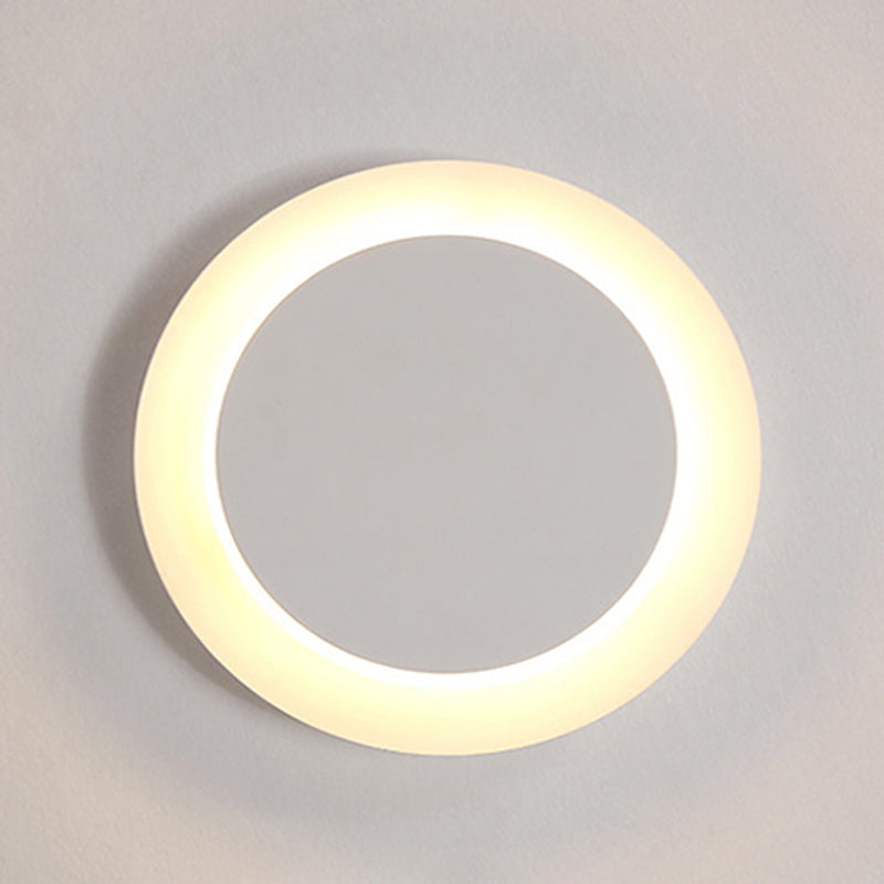 Circle Wall Light Sconce Minimalist Style LED Acrylic Wall Mounted Light Fixture