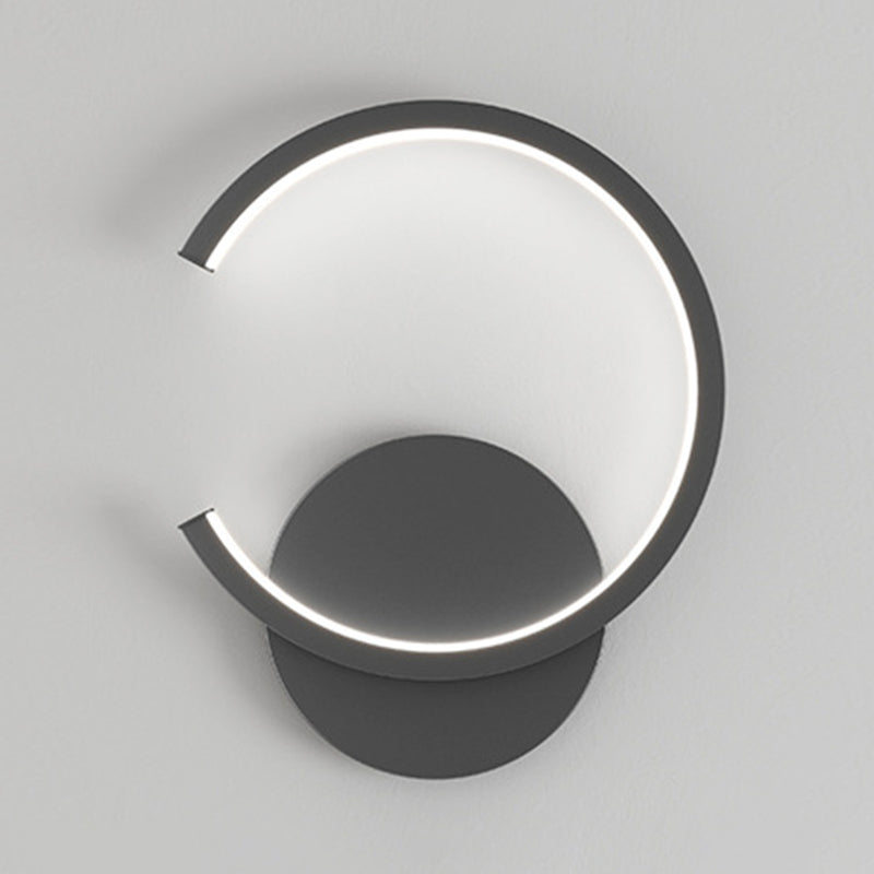 Apparecchiatura per illuminazione da parete nordica per parete da letto a led con tonalità acrilica a forma di C