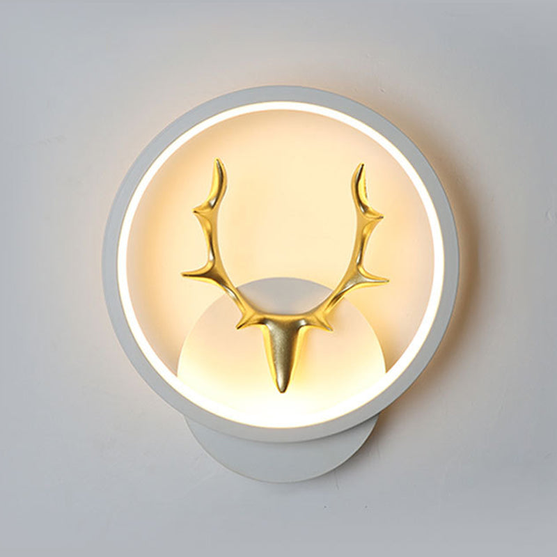 Metal Antler Sconce Light Fixture Simplicity Style LED Wall Mounted Light Fixture