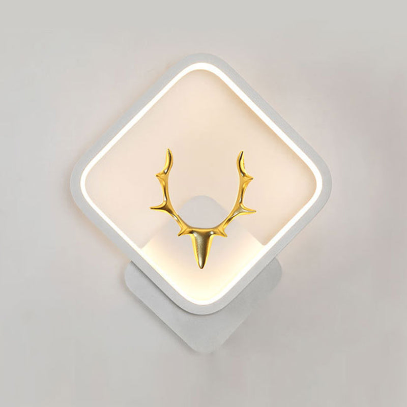 Metal Antler Sconce Light Fixture Simplicity Style LED Wall Mounted Light Fixture