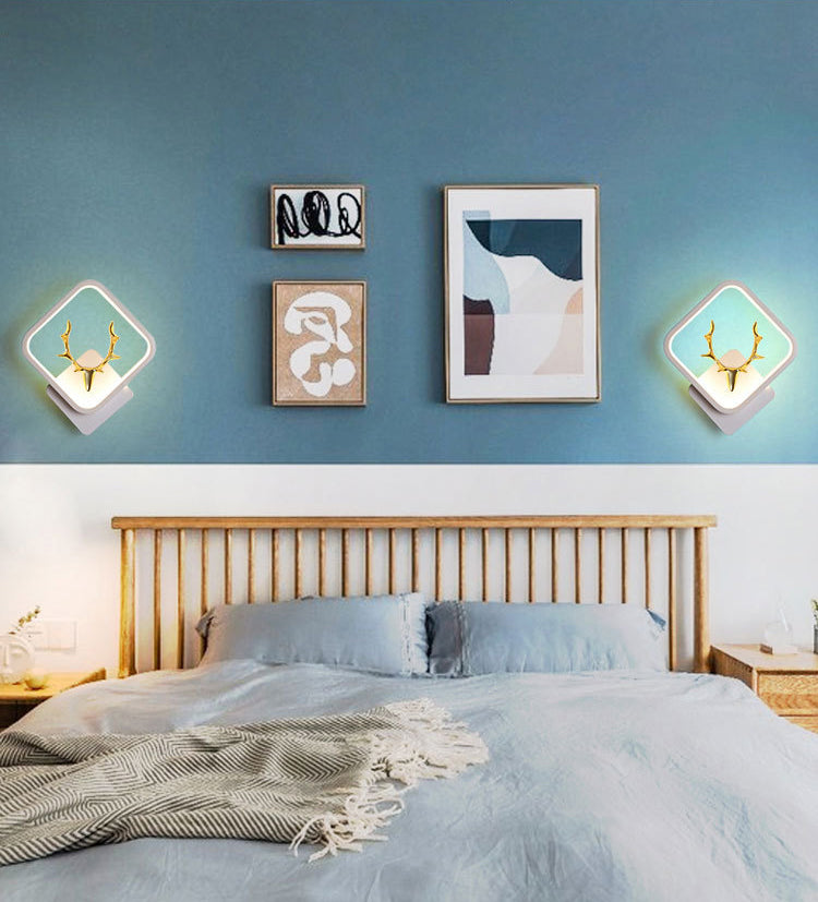 Metal Antler Sconce Light Fixture Simplicity Style LED Wall Mounted Light Fixture