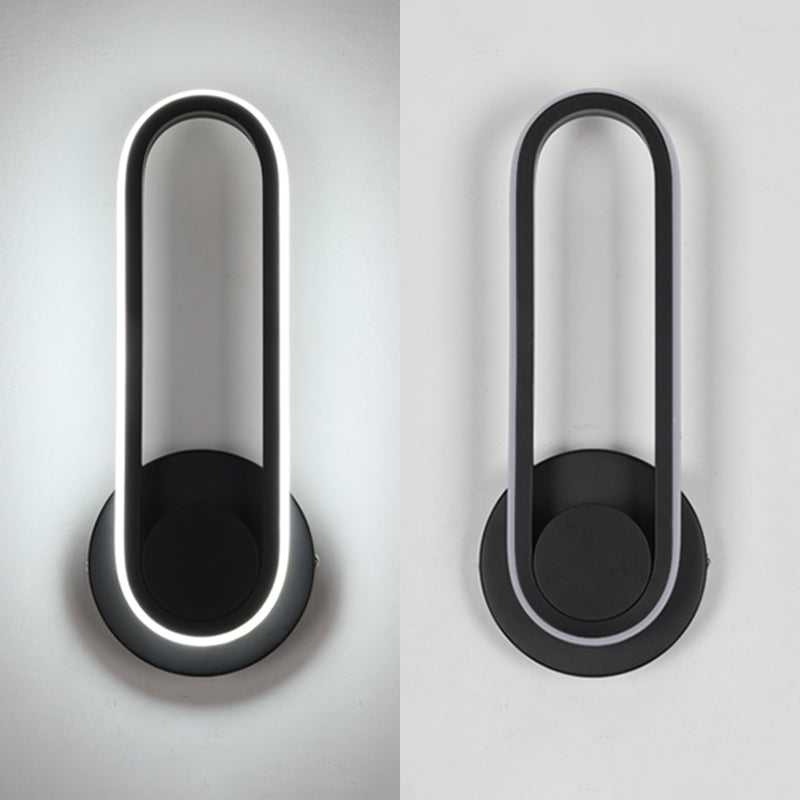 Silica Gel LED Rotable Pared Spliqu en estilo creativo moderno de hierro forjado Luz de pared oblonga para espacios interiores