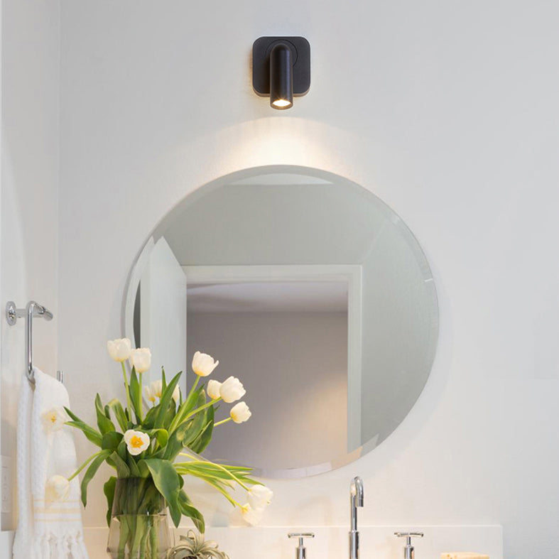 Plan de pared LED de aluminio esmerilado en la simplicidad moderna Luz de pared geométrica de metal para el dormitorio