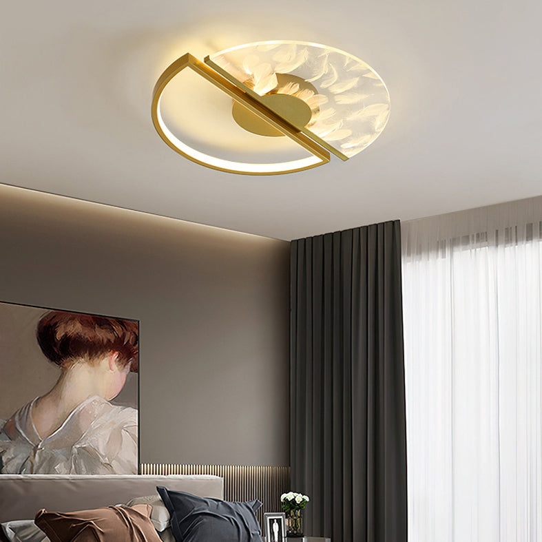 Round Flush Light Fixtures Eenvoud Acryl Plafond Light Fixtures voor Slaapkamer