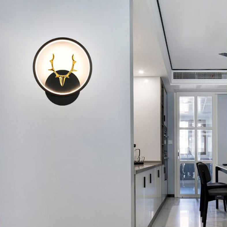 Metal Antler Sconce Light Fixture Simplicity Style LED Wall Mounted Light Fixture