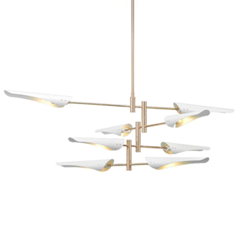 Metal de black metal moderno accesorios de iluminación de sputnik luces colgantes para sala de estar