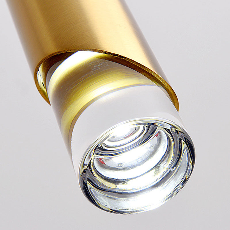 Cylinder Pendant Ceiling Light Minimalist Acrylic LED Hanging Pendant Light for Bedroom