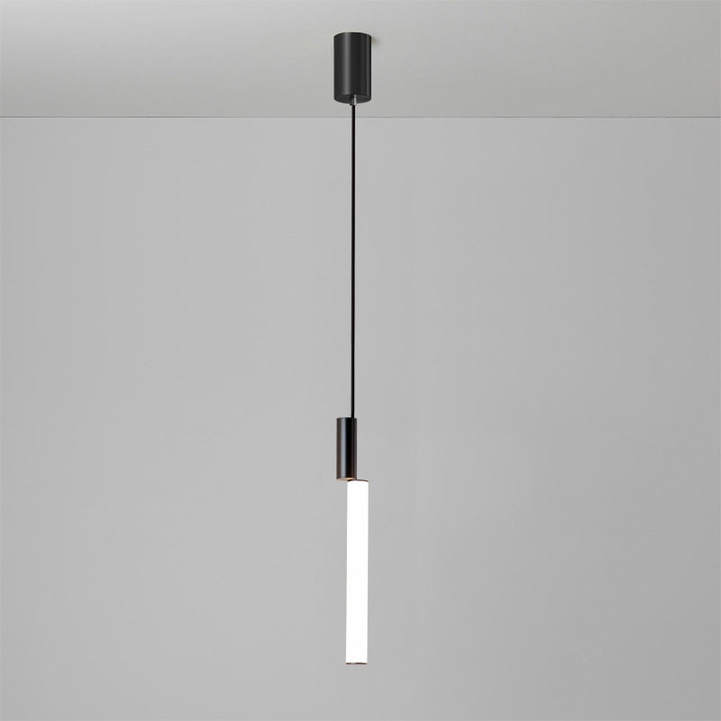 Cylindrical Hanging Ceiling Light Modern Acrylic LED Bedroom Suspended Lighting Fixture