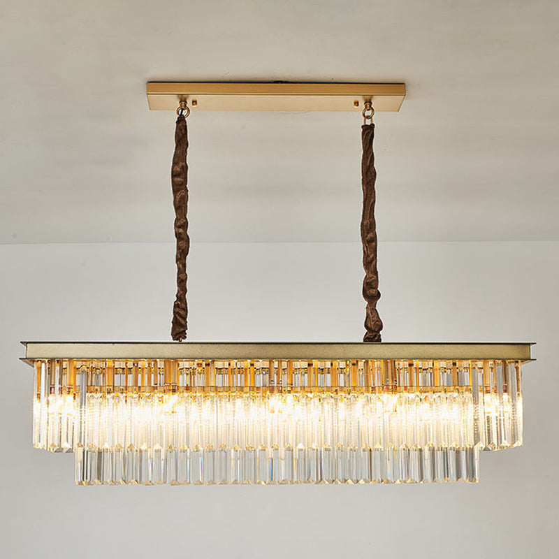 Lámpara de lámpara rectangular de la isla rectangular