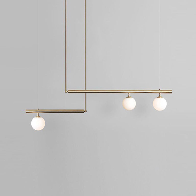 Molecule Dinning Room Island Light Fixture Glass Nordic Style Island Pendant Light in White