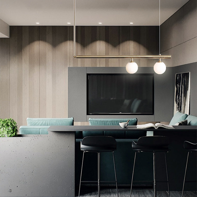 Molecule Dinning Room Island Light Fixture Glass Nordic Style Island Pendant Light in White