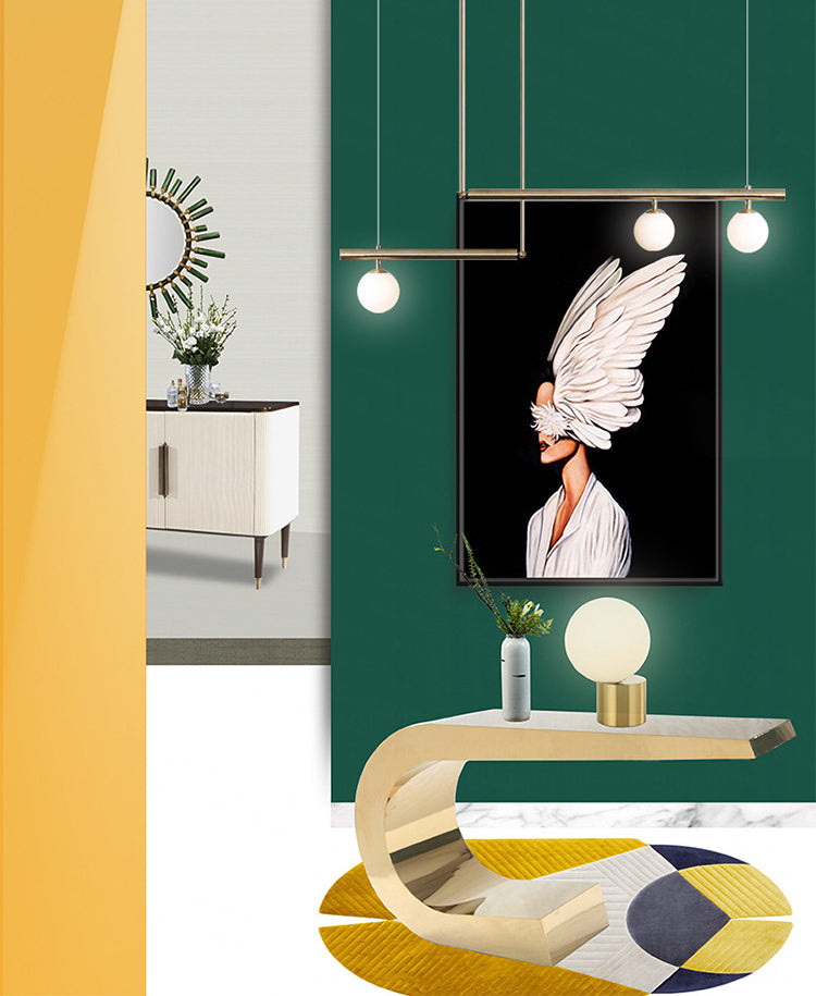 Molecule Dinning Room Island Light Fixture Glass Nordic Style Island Pendant Light in White