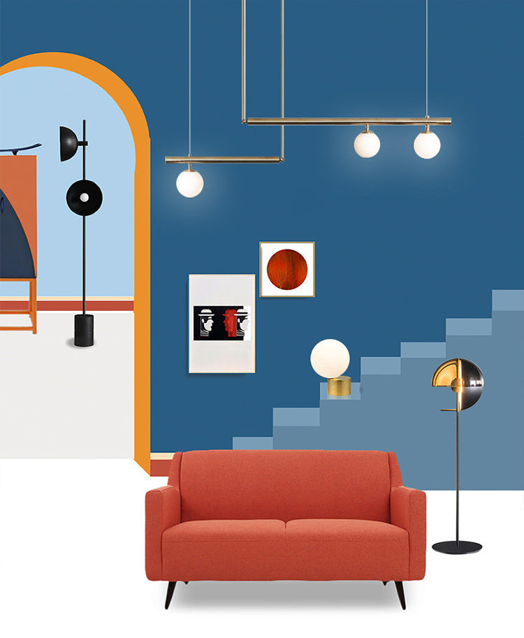 Molecule Dinning Room Island Light Fixture Glass Nordic Style Island Pendant Light in White