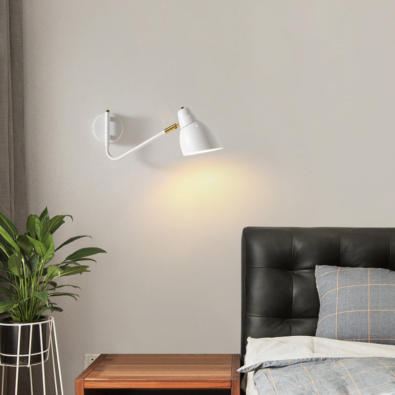 Metal Cone Wall Lighting Fixture Contemporary Style Wall Mount Light Fixture for Bedroom