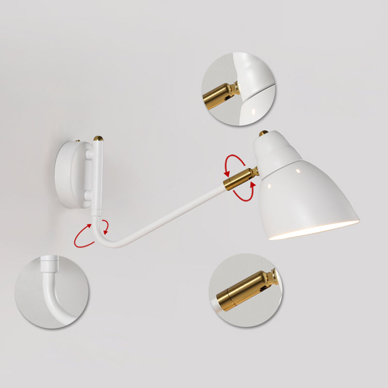 Metal Cone Wall Lighting Fixture Contemporary Style Wall Mount Light Fixture for Bedroom