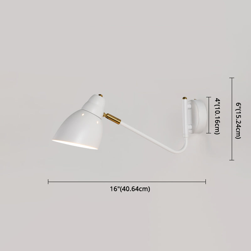Metal Cone Wall Lighting Fixture Contemporary Style Wall Mount Light Fixture for Bedroom