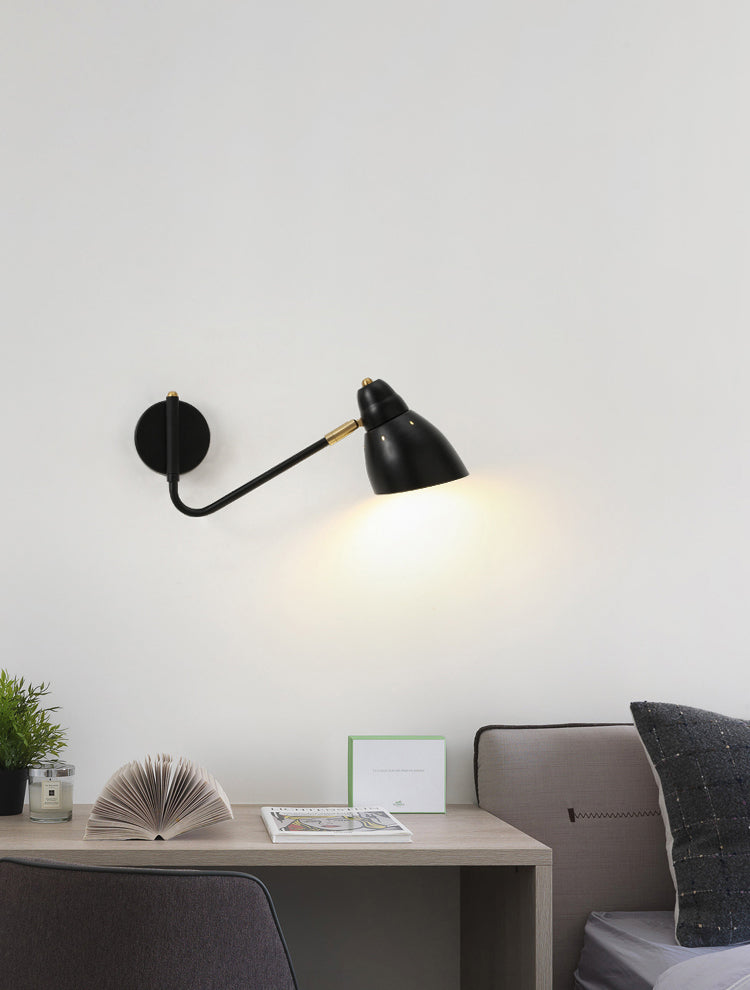 Metal Cone Wall Lighting Fixture Contemporary Style Wall Mount Light Fixture for Bedroom