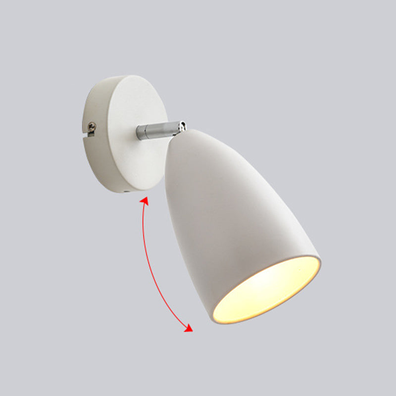 Contemporary Style Conical Wall Mounted Light Metal Bedroom Wall Mounted Lighting