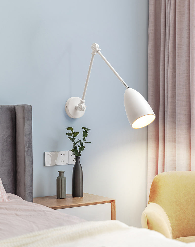 Contemporary Style Conical Wall Mounted Light Metal Bedroom Wall Mounted Lighting