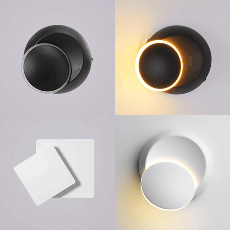 Noordse LED -muur SCONCE LICHTING GEOMETRISCHE WANDELLICHTING WEET MET METALEN TADHE