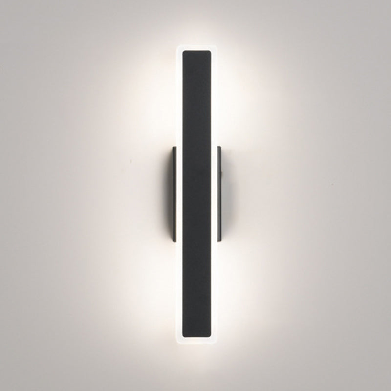 Living Room LED Sconce Light Fixture Nordic Wall Sconce Lighting with Rectangle Metal Shade