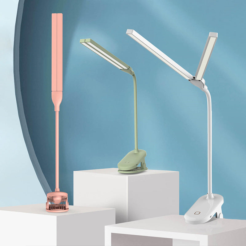 Macaron linéaire serrage de bureau lampe en plastique en plastique